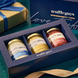 Condiment Trio Gift Box - Ultimate Truffle Mayo 190g + Royal Truffle Ketchup 220g + Gourmet Truffle Mustard 190g