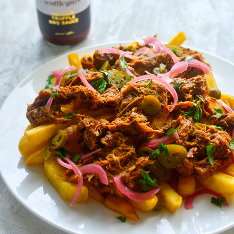 Truffle BBQ Pulled Pork Loaded Fries